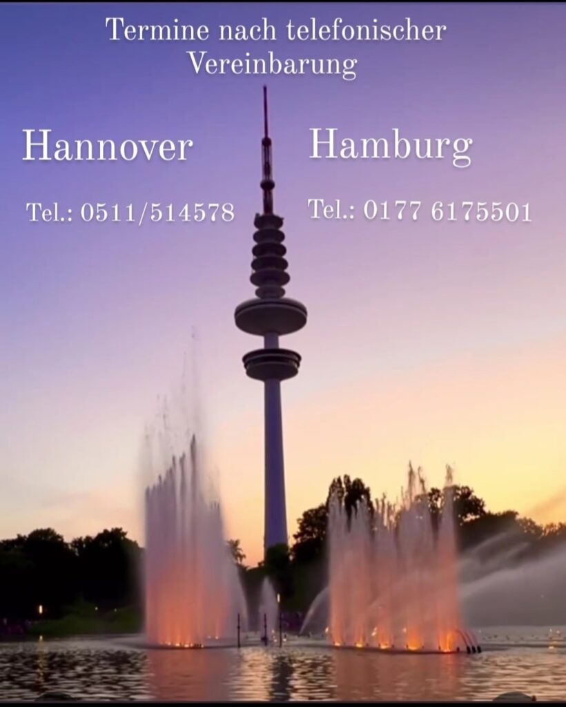 Terminvereinbarung Hannover und Hamburg